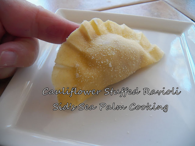 Cauliflower Stuffed Ravioli