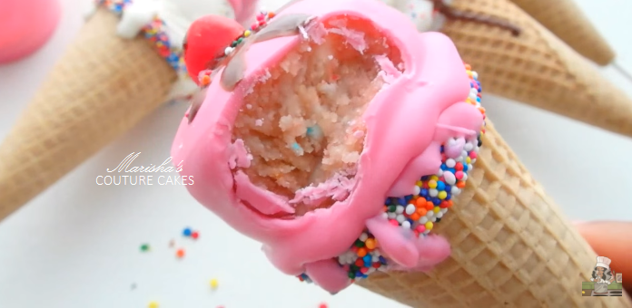 Marisha S Couture Cakes Ice Cream Cone Cake Pops
