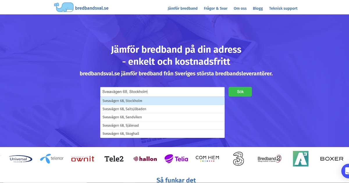 Sparo Har du bästa bredbandet? sponsrat av Bredbandsval.se