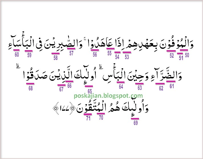 Hukum Bacaan Tajwid Surat Al Baqarah Ayat 177 Cara Mengajarku