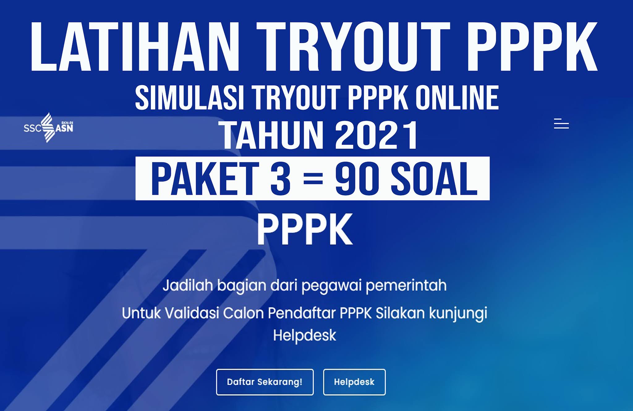 Latihan Tryout Soal PPPK 2021 Online Terbaru Dan Kunci Jawaban Paket 3