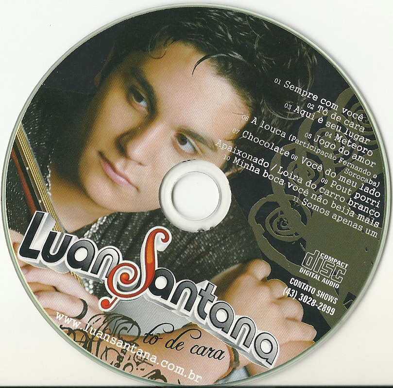 Encarte: Luan Santana - Tô de Cara - Encartes Pop