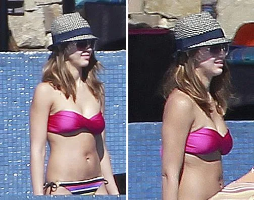 Jessica Alba's post-baby bikini body