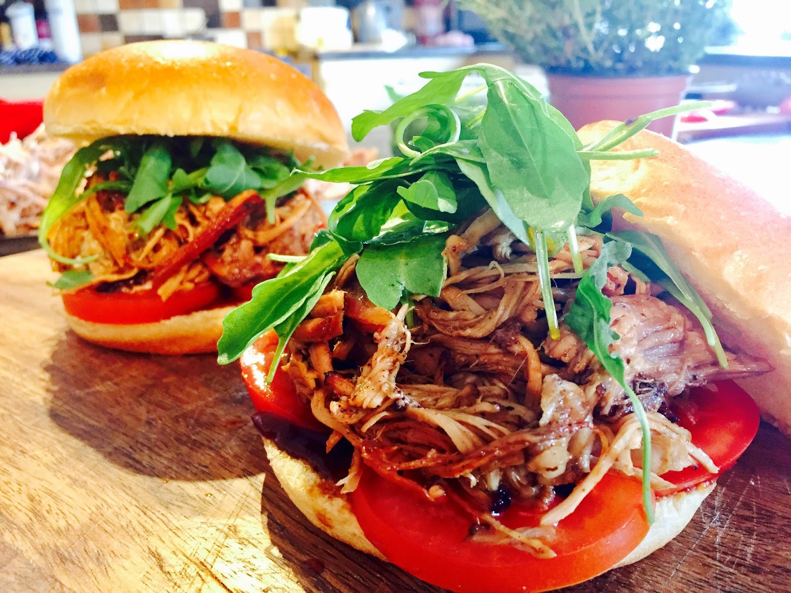 Everybody Loves an Italian Italian Style BBQ Pulled Pork in Brioche