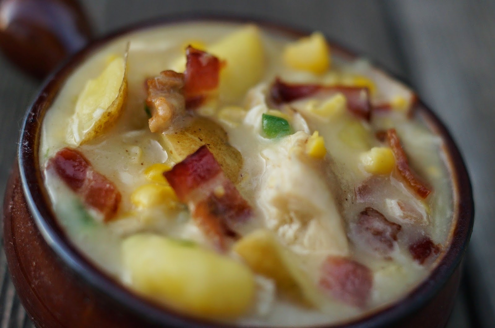 In the Kitchen with Jenny Chicken, Corn and Potato Chowder