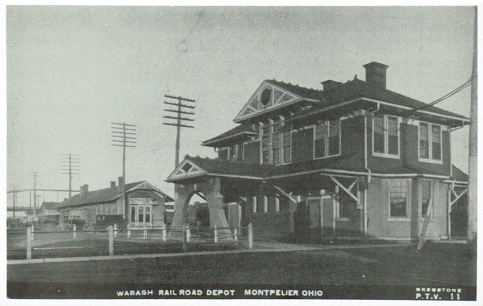 Towns and Nature Montpelier, OH Wabash Roundhouse, Coaling Tower and