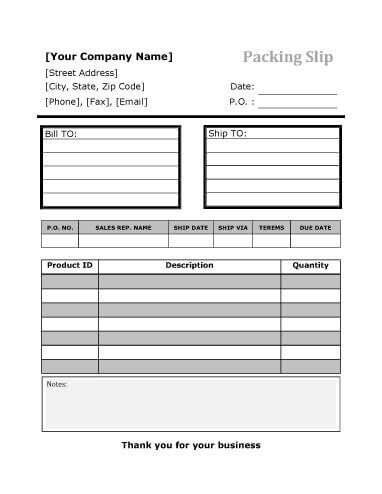 Waybill Template Word Invoice Template