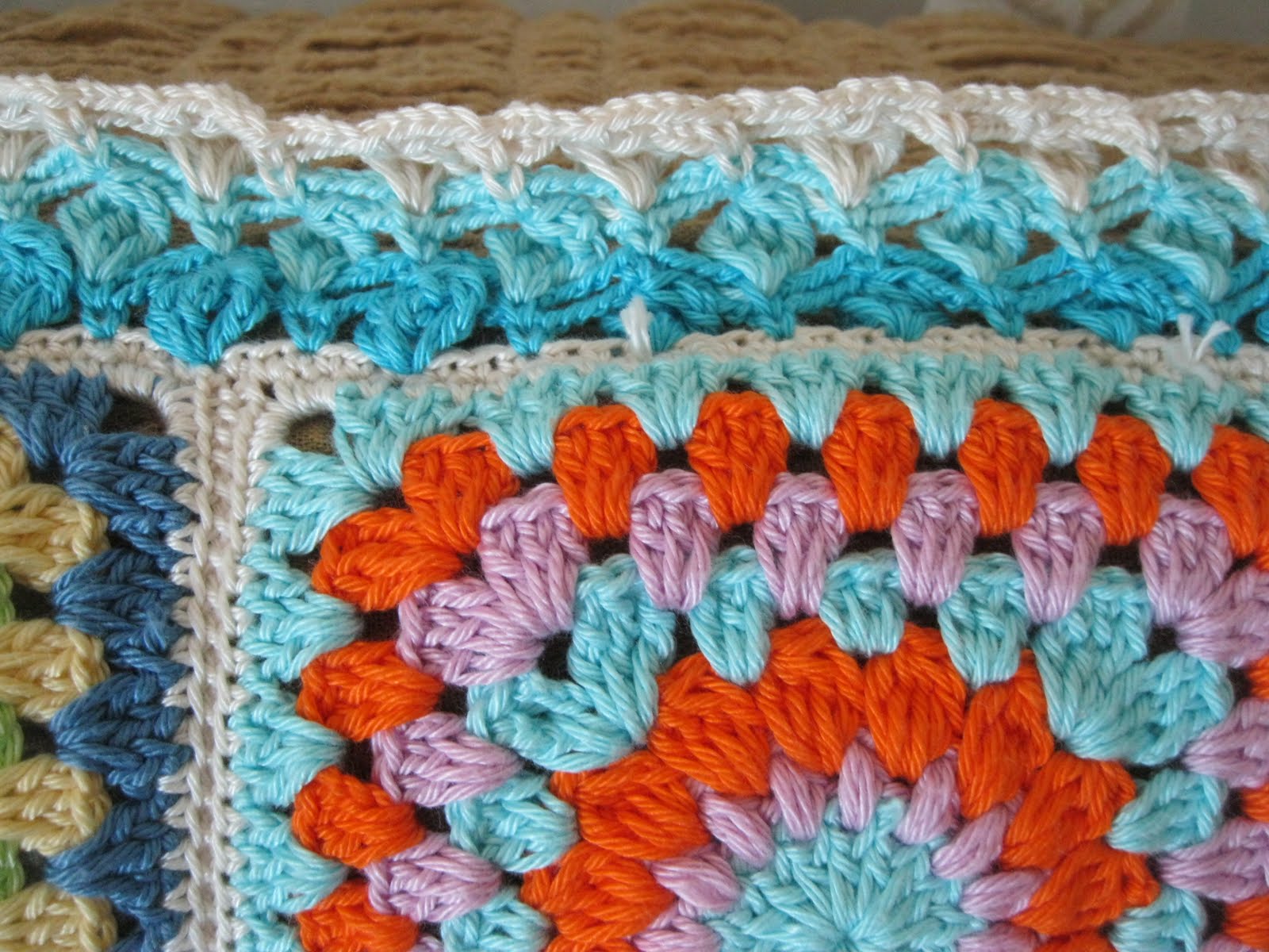 Gaia's Crochet Sunburst Granny Square Blanket Tadah!