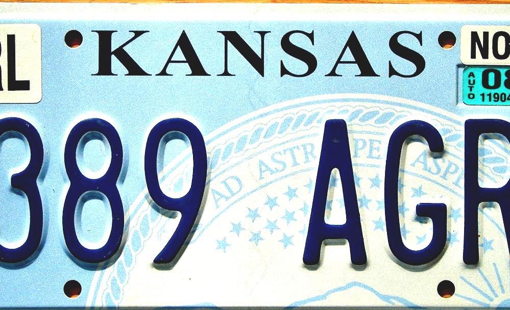 Vehicle Registration Plates Of Kansas Kansas Plates