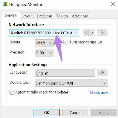 Net Speed Internet - Cara menampilkan informasi Speed Internet di taskbar Windows 10