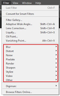 fungsi tool  photoshop cs6- menu filter