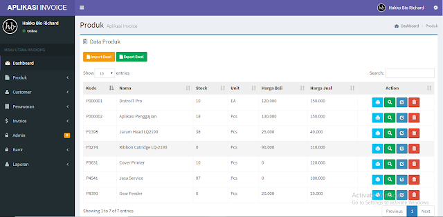 APLIKASI INVOICE (AP-ICE) DENGAN PHP, MYSQL DAN BOOTSTRAP 3