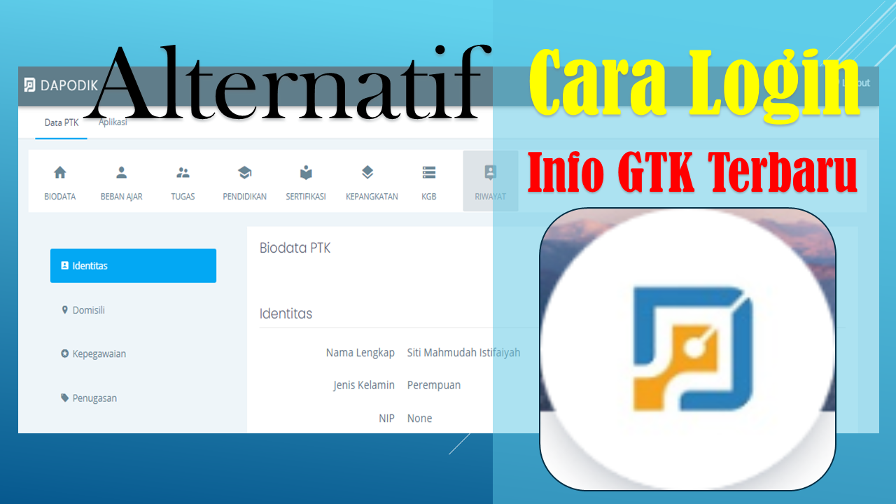 2 Cara Login INFO GTK Guru sertifikasi tahun 2022/2023 Catatan Gapteks