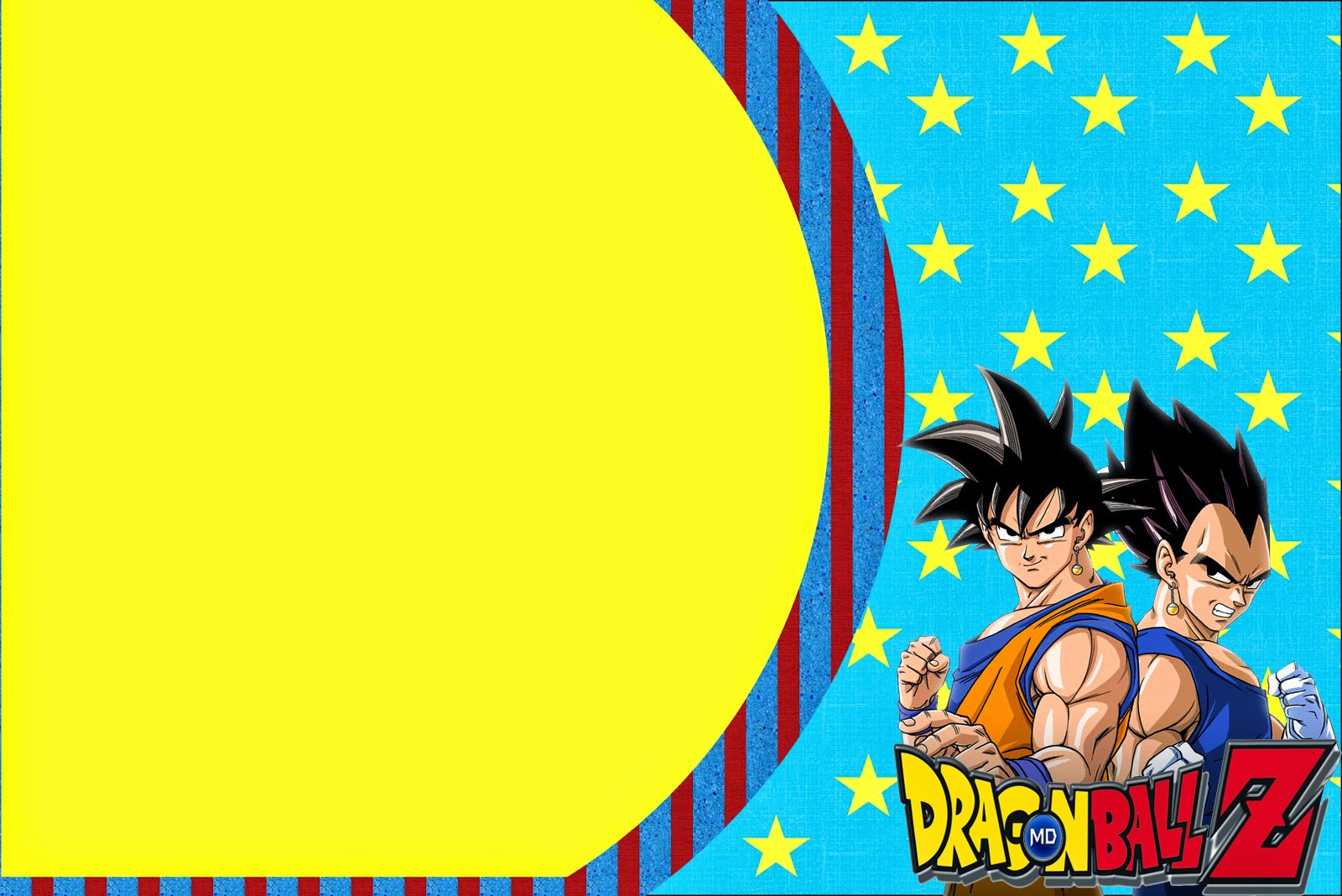 Dragon Ball Z Invitation Template