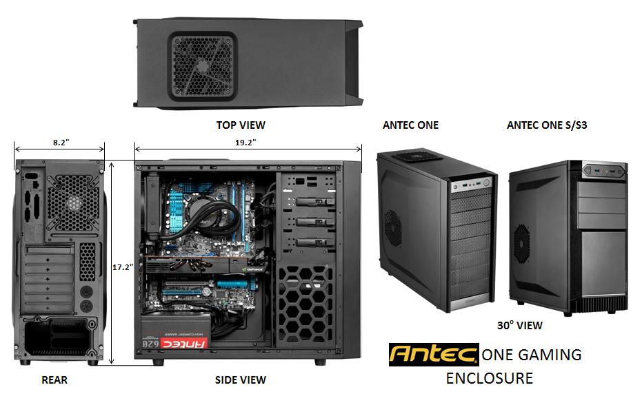 Latest ANTEC ONE S, S3 PC Gamer Case/Chassis Price and Specs GbSb