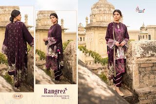 Shree Fab Rangrez Premium collection 5 pakistani suits