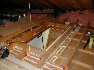 attic being air sealed