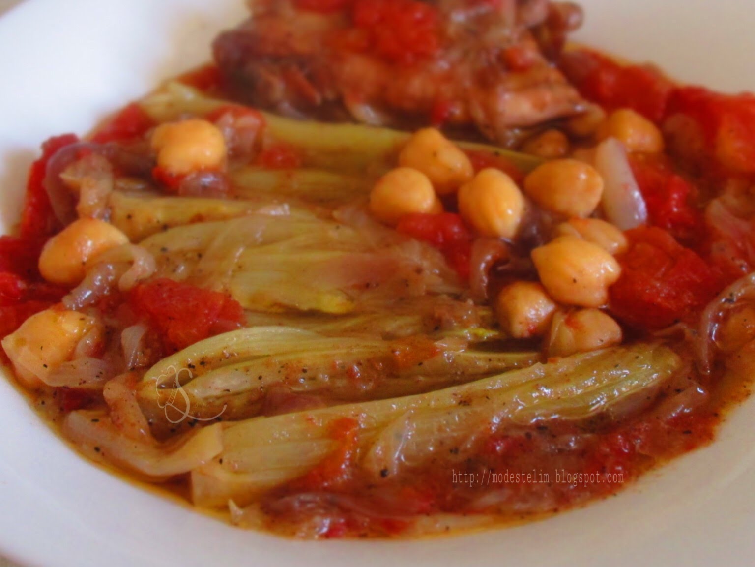 Besbes bsal oua tomatich fenouil braise