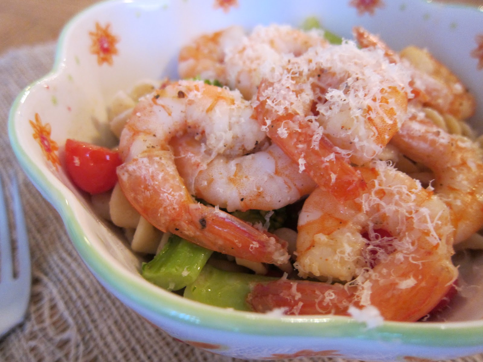 Belle's Baking Shrimp & Broccoli Pasta Salad
