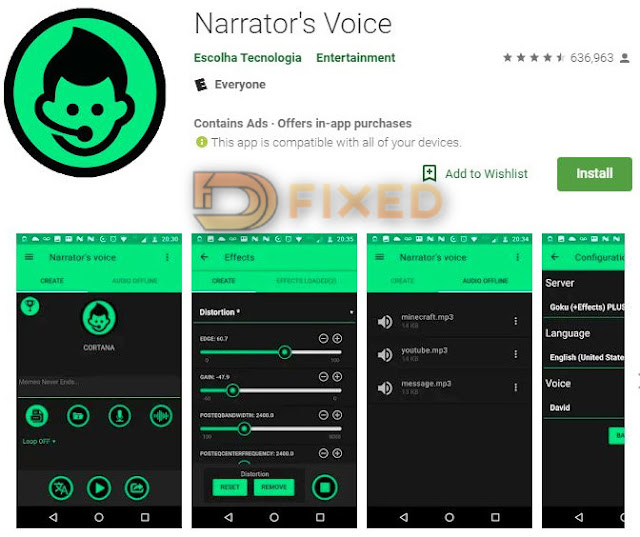 Narrator's Voice text to speech terbaik Narrator's Voice text to speech terbaik