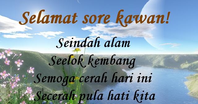 Caption Ucapan Selamat Sore Buat Pacar - lewnaarsdy