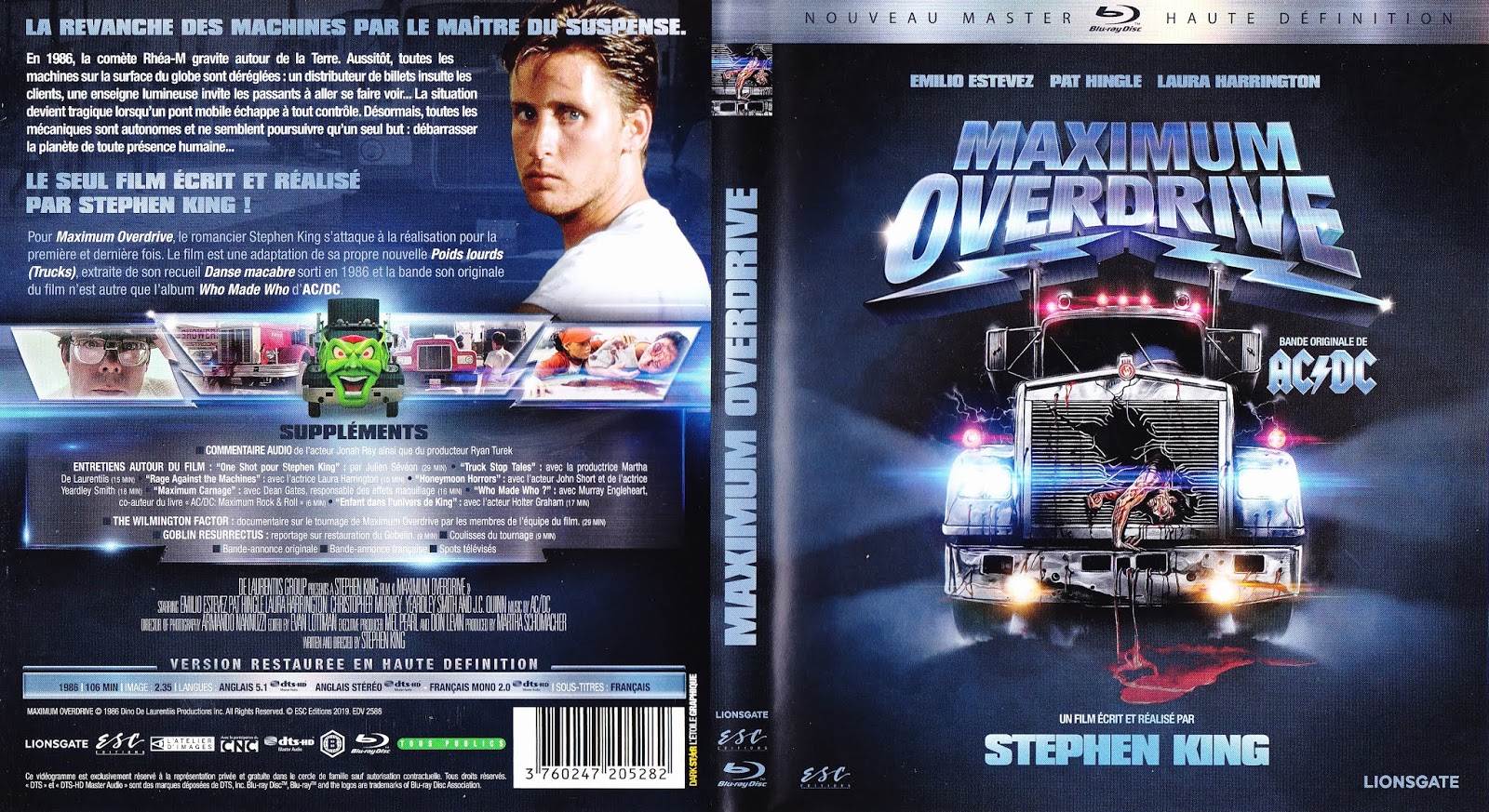 BLURAY JAQUETTES BLURAY Maximum overdrive