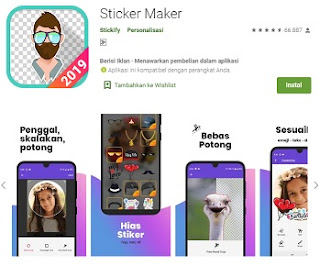 aplikasi pembuat stiker wa wajah sendiri terbaik di android