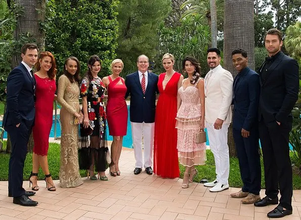 Prince Albert and Princess Charlene hosted a reception for the 57th Monte Carlo TV Festival (Festival de Television de Monte-Carlo - FTV2017) 