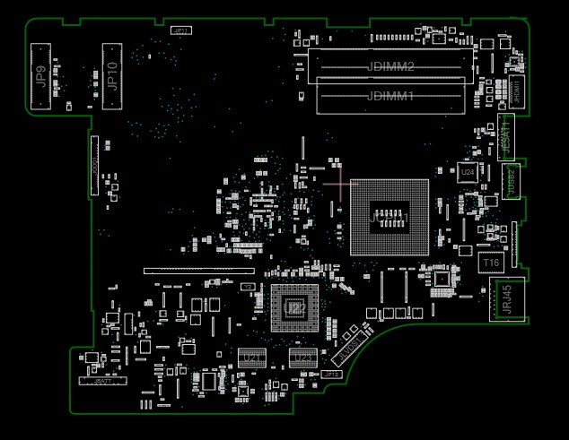 LA-5751P NIWE1 Rev 1.0 Boardview Lenovo IdeaPad G460 Board View