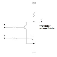 rangkaian transistor untuk NOR