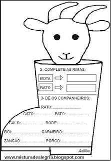 Leitura e interpretação de texto, livro a bota do bode