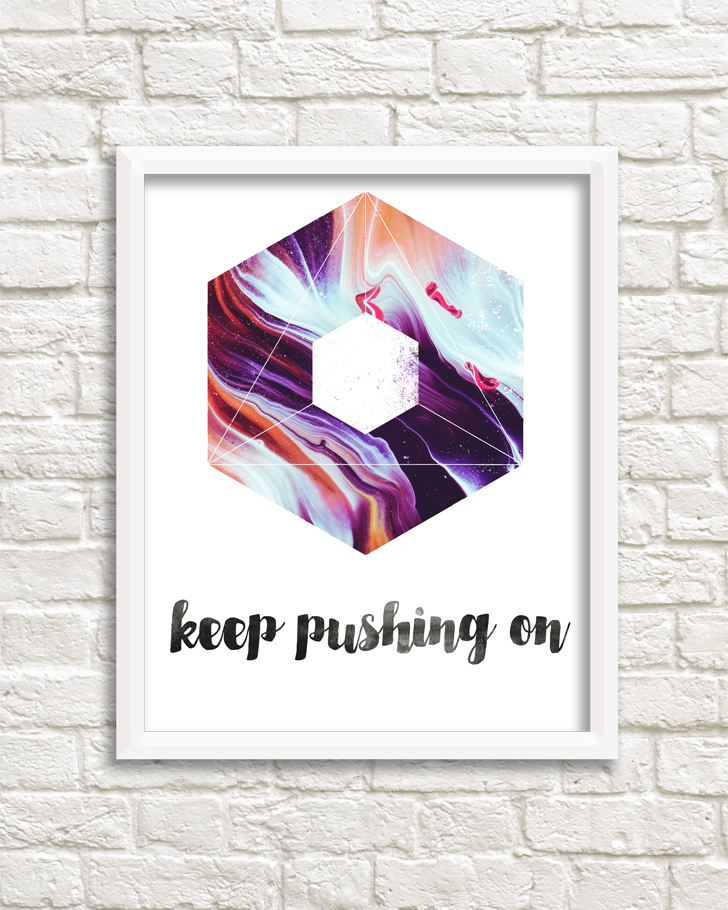 3 Geometric Encouragement Prints