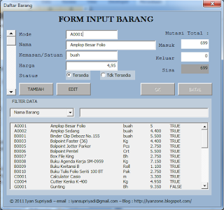 Aplikasi Inventaris Barang Sekolah Format Excel 2017 Gratis Administrasi Sekolah Sd Smp Sma