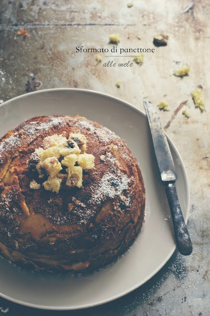 sformato di panettone alle mele