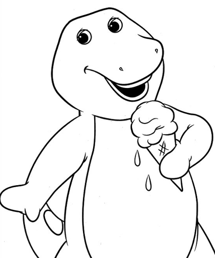 halloween barney coloring pages - photo #38