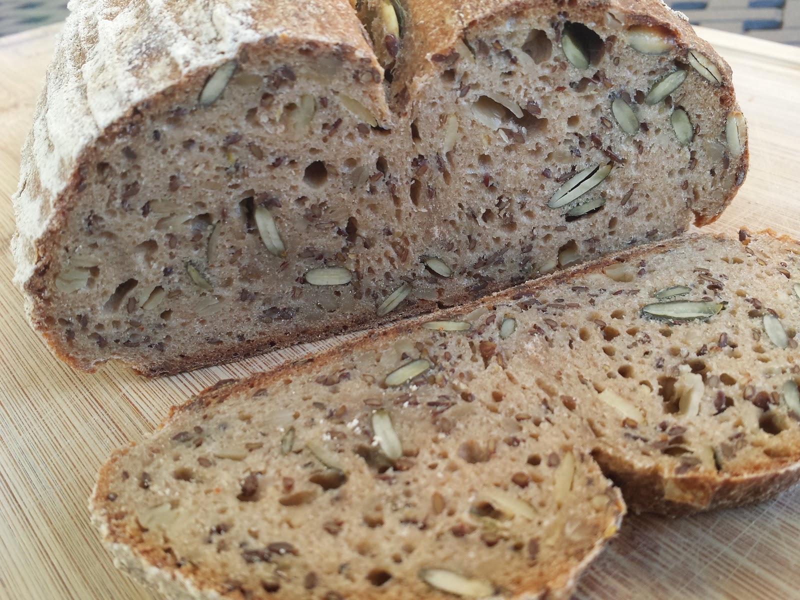 HomeMade German Bread Seeds and Grains Wheat Bread