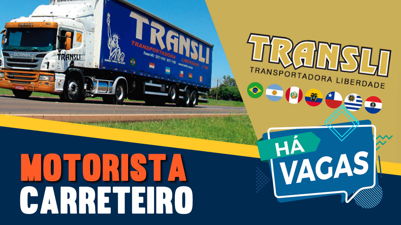 vaga para motorista