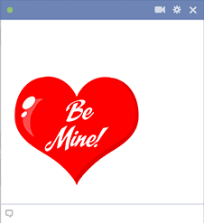 Heart With Be Mine Text