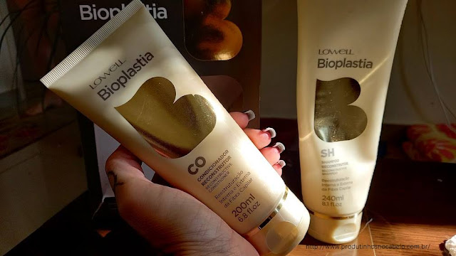 Bioplastia Lowell shampoo e condicionador