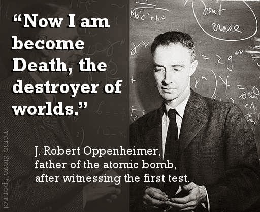 Kutipan oleh J. Robert Oppenheimer