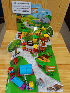 Bộ xếp hình phát triển trí thông minh gồm 9 bộ khác nhau đồng giá 65 nghìn