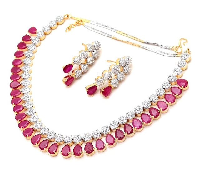 Ruby and Diamond Necklaces by Jewels Queen Inc