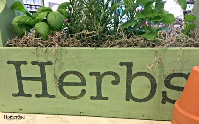 Wooden herb crate diy with full tutorial .