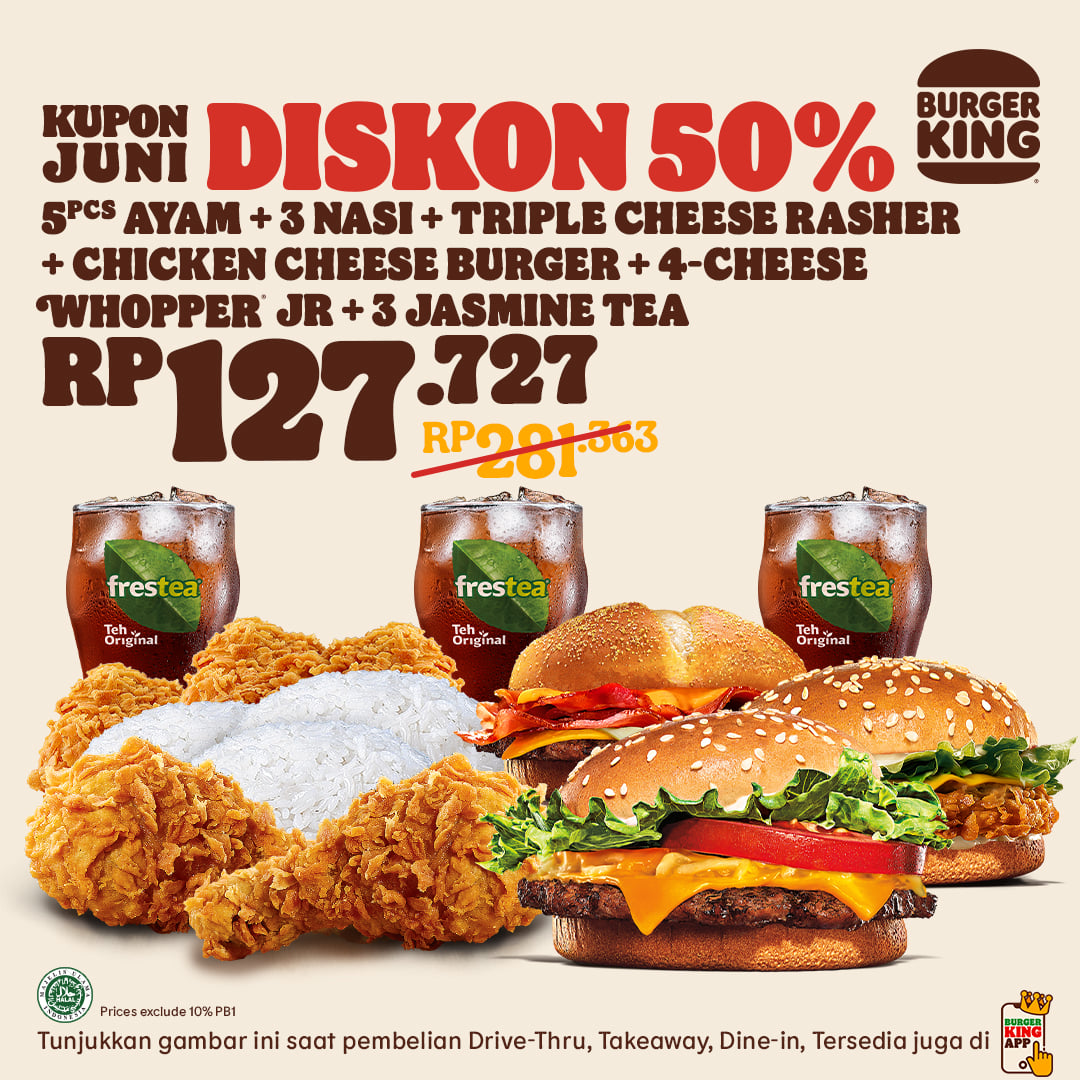 √√ Promo Kupon Burger King JUNI 2021 Pengetahuan Produk Katalog