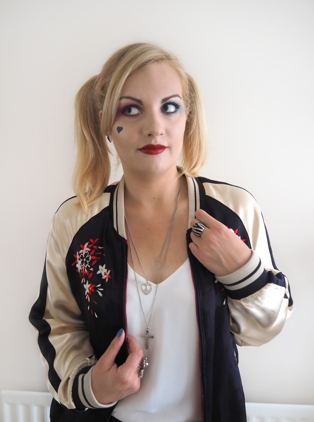 Halloween Harley Quinn Make Up Look & Outfit Katie Kirk Loves