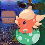 Games4King Baby Triceratops From Egg Escape