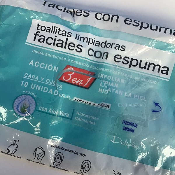 Deliplus Toallistas Limpiadoras Faciales Con espuma