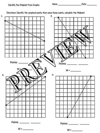 The Math Magazine: Midpoint Formula Worksheets with Answer Keys