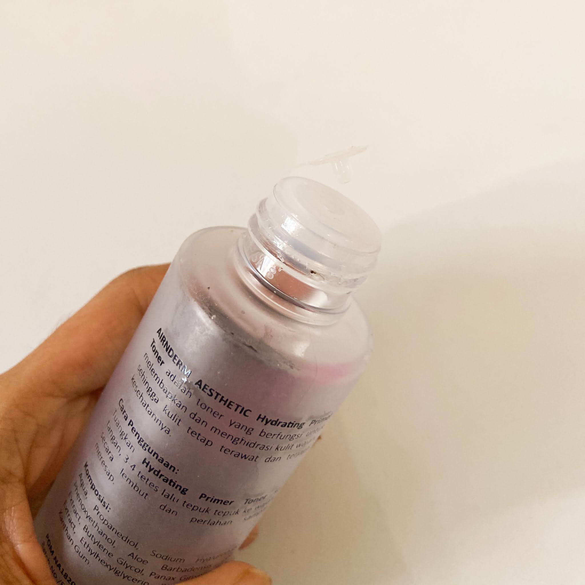 Review Airin Hydrating Primer Toner Dey Beauty Blog
