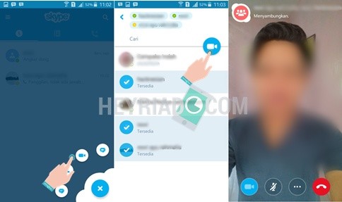 Cara Grup Video Call Skype Android Cara Grup Video Call Skype Android
